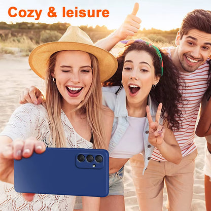 Original Solid Silicone Phone Case for Samsung Galaxy A55 A35 A25 A15 A05 A05S A04 A04S A04E A14 A24 A34 A54 5G Cover Cases