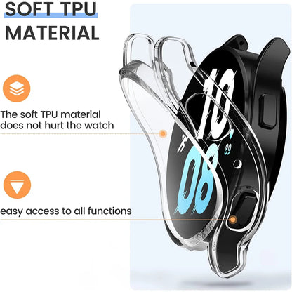 Suitable for Samsung Galaxy Watch 4 5 6 7 40Mm 44Mm Fully Covered Soft Material Shockproof and Scratch Resistant Protective Case