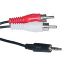 3.5MM TO 2RCA AUDIO 1.5M