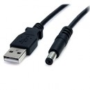 USB To Type M Barrel 5V DC Power Cable