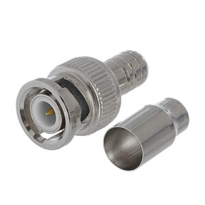 Connector Bnc Male Crimp 2 Pcs 10 Pack