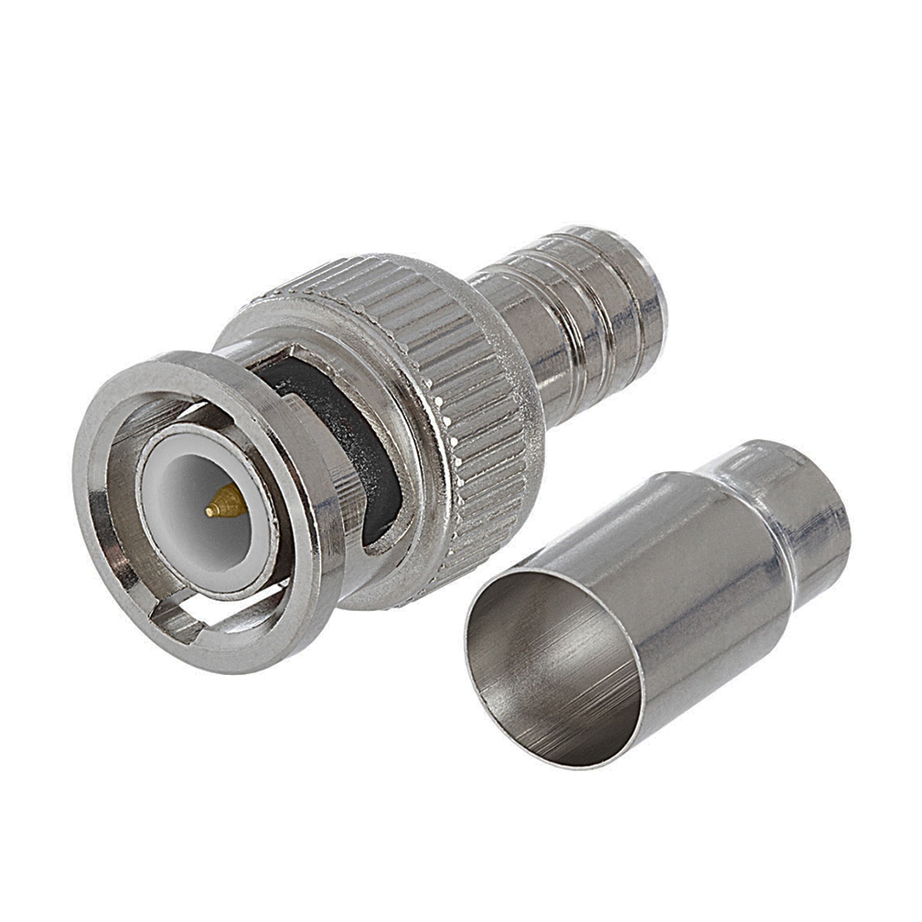 Connector Bnc Male Crimp 2 Pcs 10 Pack