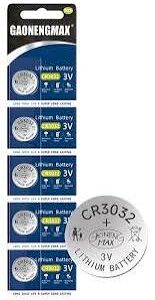 Cr2032 3V Lithium Primary Button Cell Battery 5 Pack