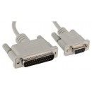 DB9 (9 Pin) Female To DB25 (25 Pin) Male Cable