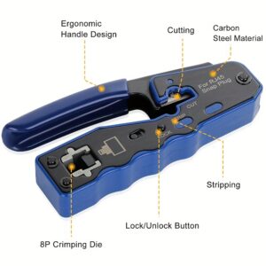 Ez RJ45 Pass Through Crimping Tool