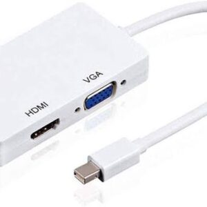 3-in-1 Mini DP to HDMI VGA DVI Converter