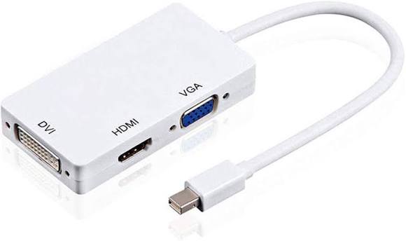 3-in-1 Mini DP to HDMI VGA DVI Converter
