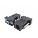 LAN Cat5/Cat6/RJ45 VGA Extender Adapter Set