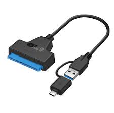 2-In-1 USB & Type-C To SATA III Adapter