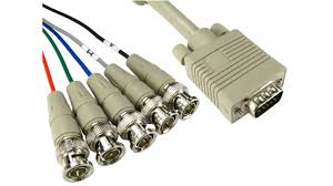 VGA to 5 RCA Adapter Cable for RGBHV Video Equipment