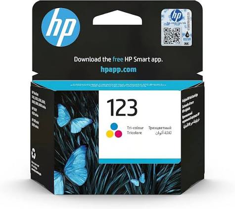 HP 123 Tri-Colour Printer Ink Cartridge Original