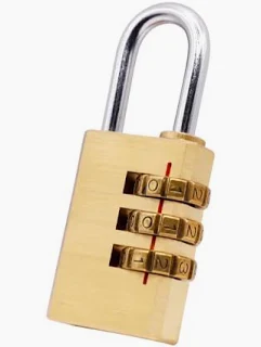Brass Number Padlock 3 Digit 20mm