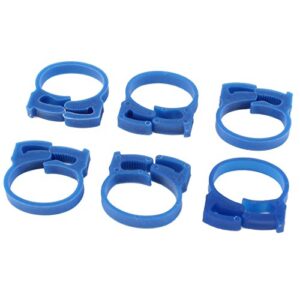 6 Pcs Plastic 26mm Wire Cord Ring Clamp
