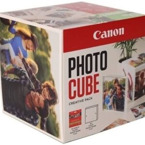 Canon Photo Cube + 40 sheets of Canon 5" x 5" Glossy Photo Paper