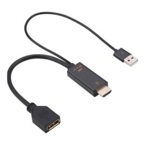 HDMI to DisplayPort Adapter Cable Black