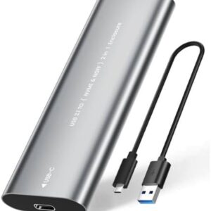 NVMe & NGFF SSD Enclosure -USB 3.1 10Gbps Aluminum Case
