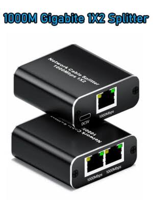 Gigabit RJ45 Splitter 1X2 Ethernet