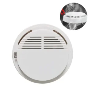 General Purpose Smoke Alarm Detector, White, Photoelectric Technology, Battery Operated, Highly Sensitive Sensor with Audible Alarm for Home and Office Safety